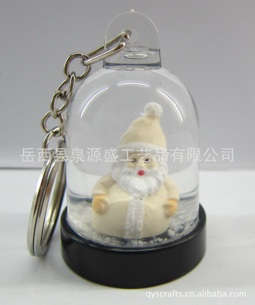 精美圣誕樹脂水球鑰匙扣 工廠直銷，匠心獨(dú)運(yùn)，助力年終營(yíng)銷佳節(jié)季